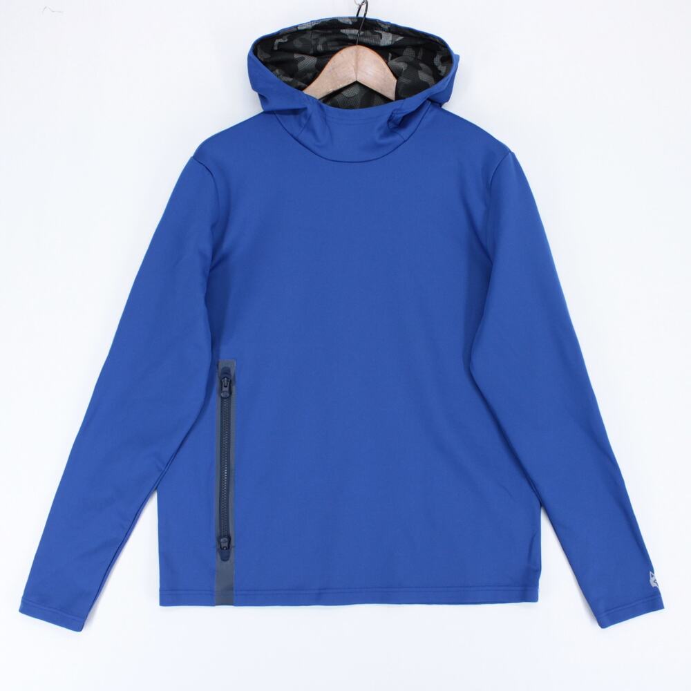 Greyson Cokato Hoodie Mens M Blue Golf Pullover Side Zip Performance Stretch